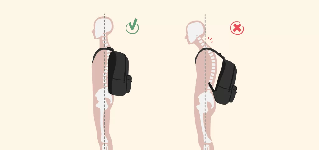 how a backpack should fit for someone with scoliosis